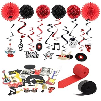 50 S 1950 Party String Hanging Decoration Rock Roll Birthday