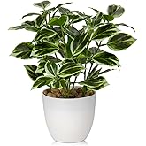 Briful Fake Plants Artificial Greenery Potted Faux Lifelike Plant for Farmhouse Home Garden Party Decoration
