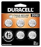 Duracell 2032 Lithium Battery. 6 Count Pack. Child