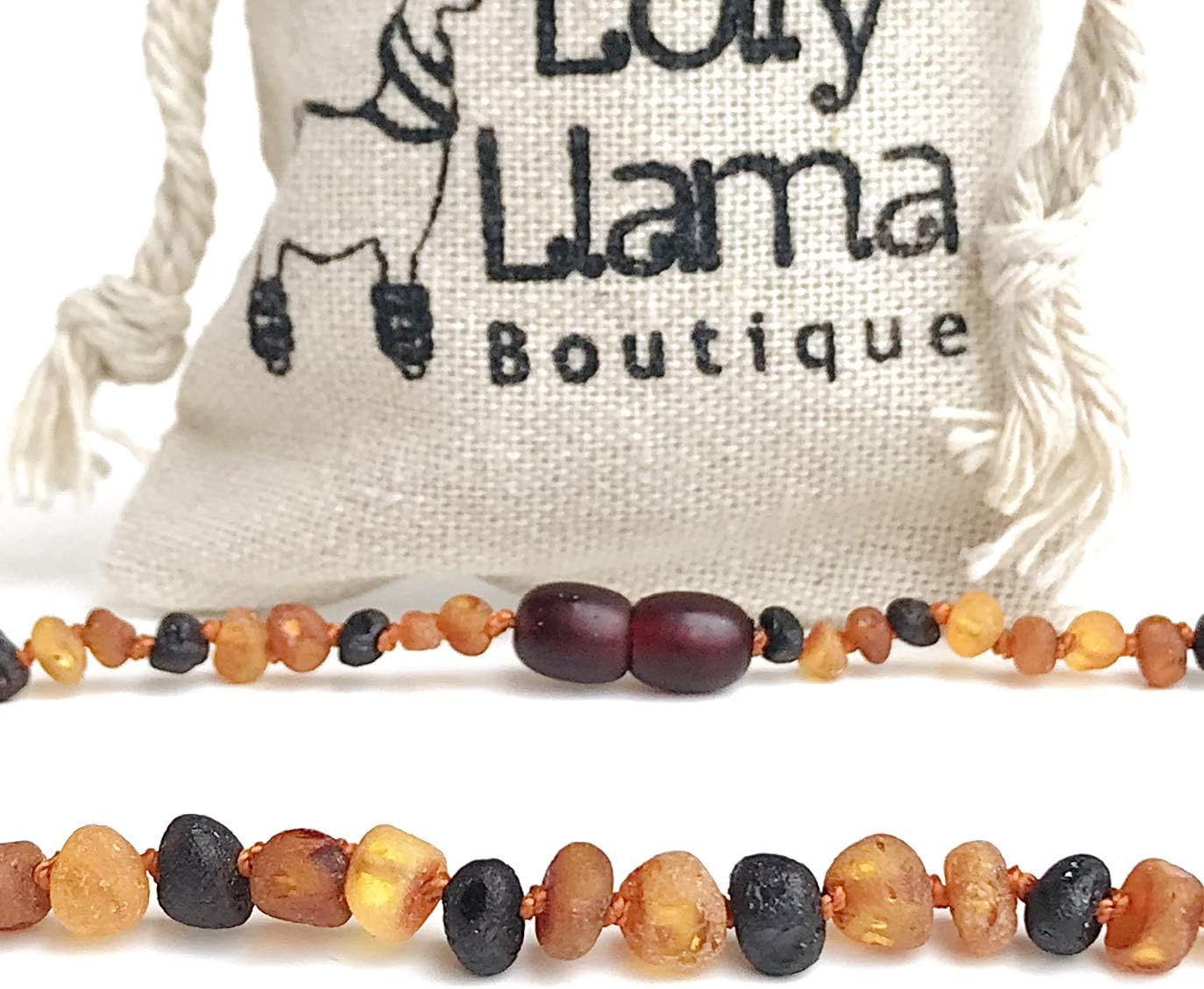 Lolly LlamaGenuine Baltic Amber Necklace - Certified from The Baltic Sea - Tri-Color