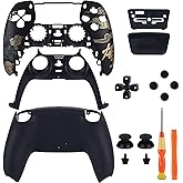 Replacement Housing Shell for PS5 Controller,Faceplates Replacement kit for PlayStation 5 Controller,Includes Front and Back Shell,Thumbsticks,Touch Pad, Buttons (Frosted Black)