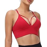 MotoRun Bralettes for Women, Strappy Sports Bra Push up Bralette Sexy Bras Rave Top