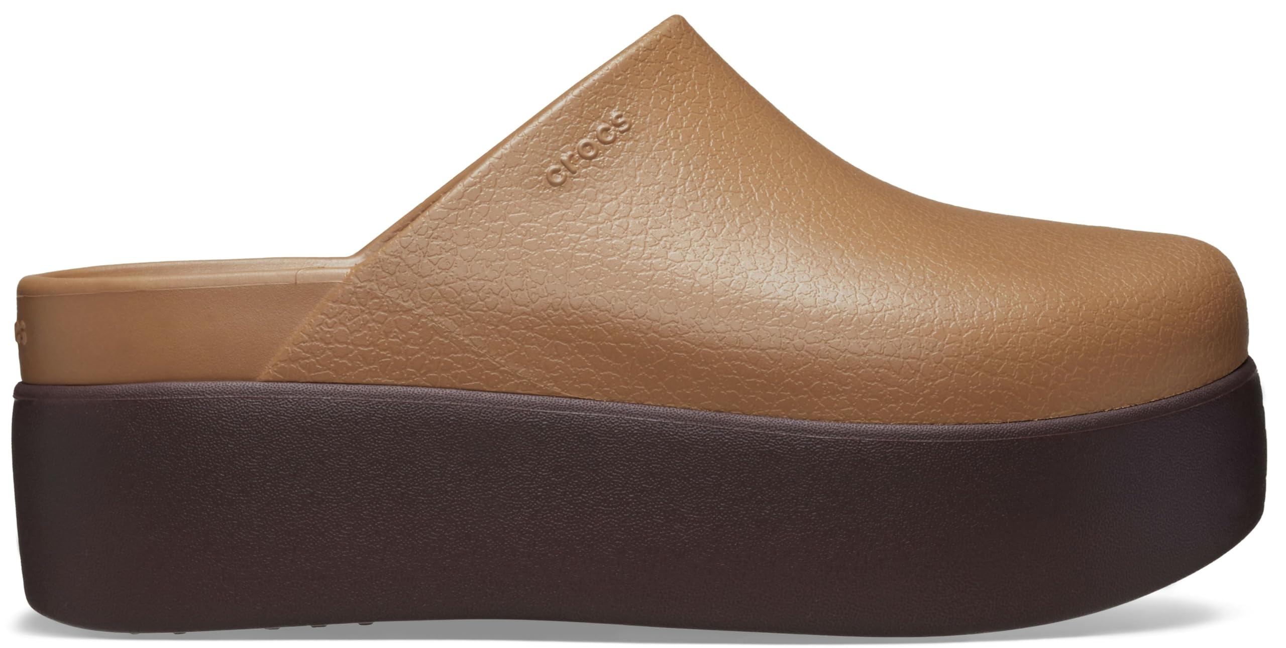 Crocs, Womens, Dylan Platform Clog, Mule Platform Shoes, Sepia, 8, M