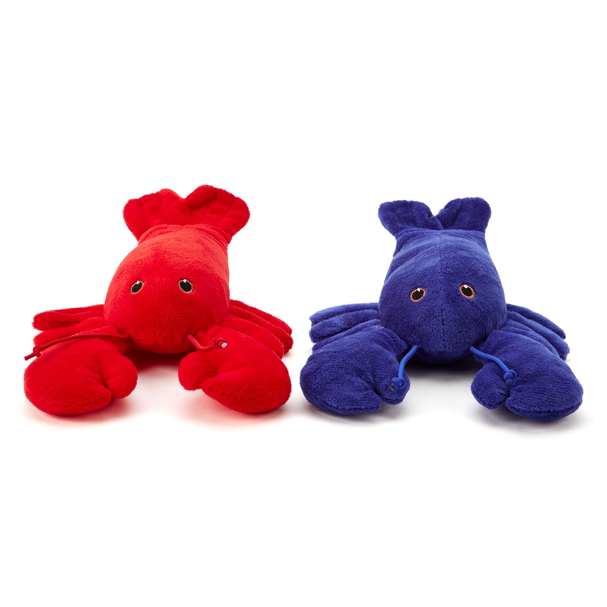 Zappi Co Children's Soft Cuddly Plush Toys Set Animal - Perfect Soft Snuggly Playtime Companions for Children (23cm / 9") Lobster Red + Lobster Blue — image 1