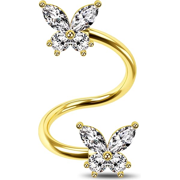 3 Boucles D'Oreilles Cartilage Abeille Acier 316L - 16G, 6mm | Bijou Helix Hypoallergénique