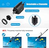 AQQA Aquarium Gravel Cleaner Siphon Kit 6 in 1 Electric Water Changer view 4