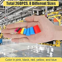 260PCS Silicone Rubber Tapered Plug, Coldairsoap