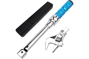 COTOUXKER Adjustable Torque Wrench, 5 to 30 Nm 30mm Open End Torque Wrench with Click and Changeable Head for Hvac Mini Split and Refrigeration System