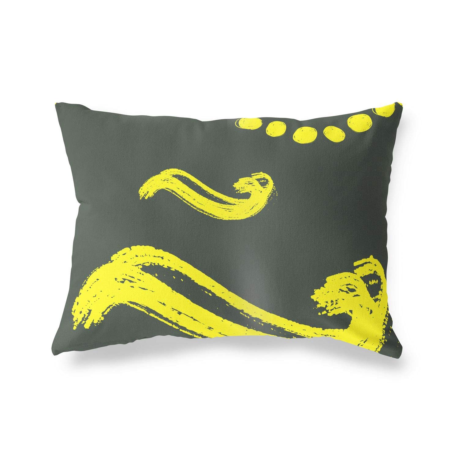 BonaMaison Decorative Cushion Cover, Neon Yellow-Fume Throw Pillow Covers, Home Decorative Pillowcases for Livingroom, Sofa, Bedroom, Size: 45X60 Cm - Designed and Manufactured in Turkey
