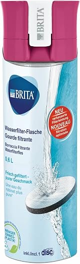 BRITA S1184 Fill & Go Vital Water Filter Bottle Pink 0.6L view 3