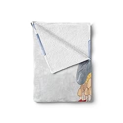 Ambesonne Mushroom Soft Flannel Fleece Throw