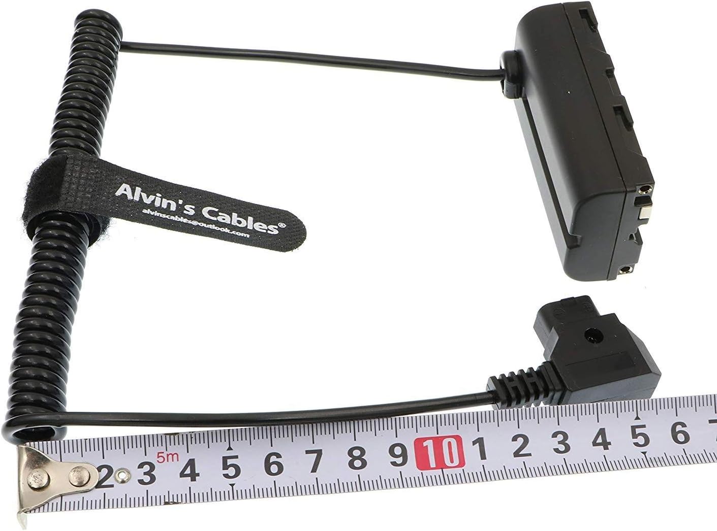 Alvin's Cables NP F550 Dummy Battery to D-Tap Coiled Power Cable for Sony F570 F970 Atomos Shinobi Ninja Monitor Smallhd Focus 7 Upgraded - Image 4