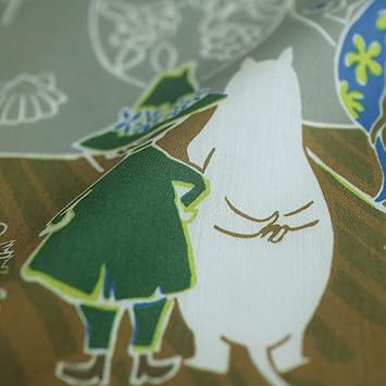 Amazon Co Jp クォーターリポート Moomin ムーミン ハンカチ ママの壁紙 グレー 約w50 H50cm 綿100 日本製 服 ファッション小物