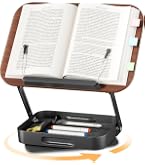 Support de livre de cuisine en bois et support d'ordinateur portable réglable