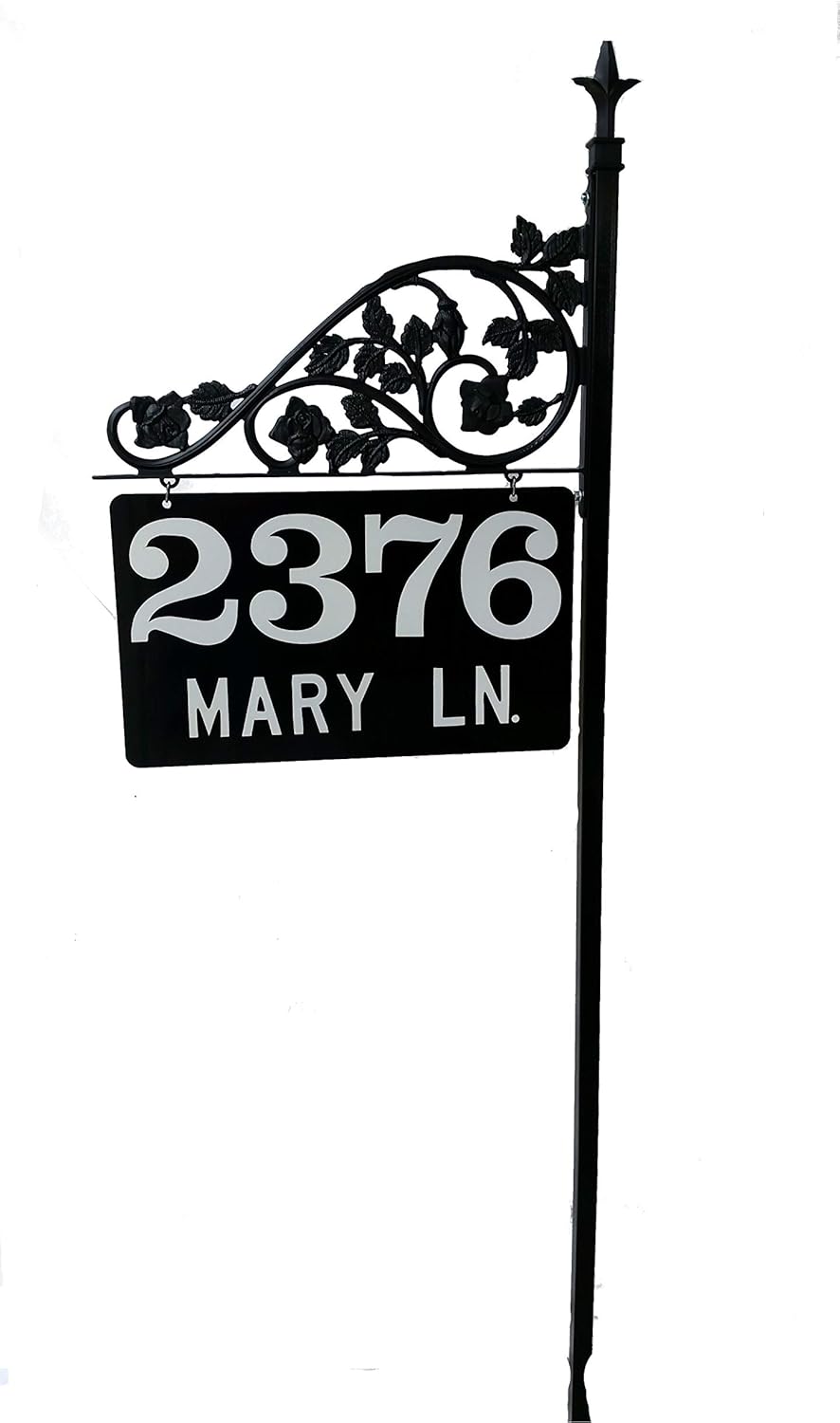 Nite Brite Personalized Reflective Address Sign Post Big