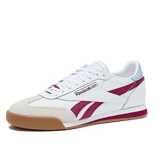 Reebok Campio XT Mens Sneakers, White/Very Berry/Y2k Blue, 10 Women/8.5 Men
