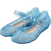 GUGUYeah Princess Mary Jane Jelly Shoes, Ballet Flats Cosplay Birthday Party Dress Up Sandals for Little Girls, Toddler or Kids