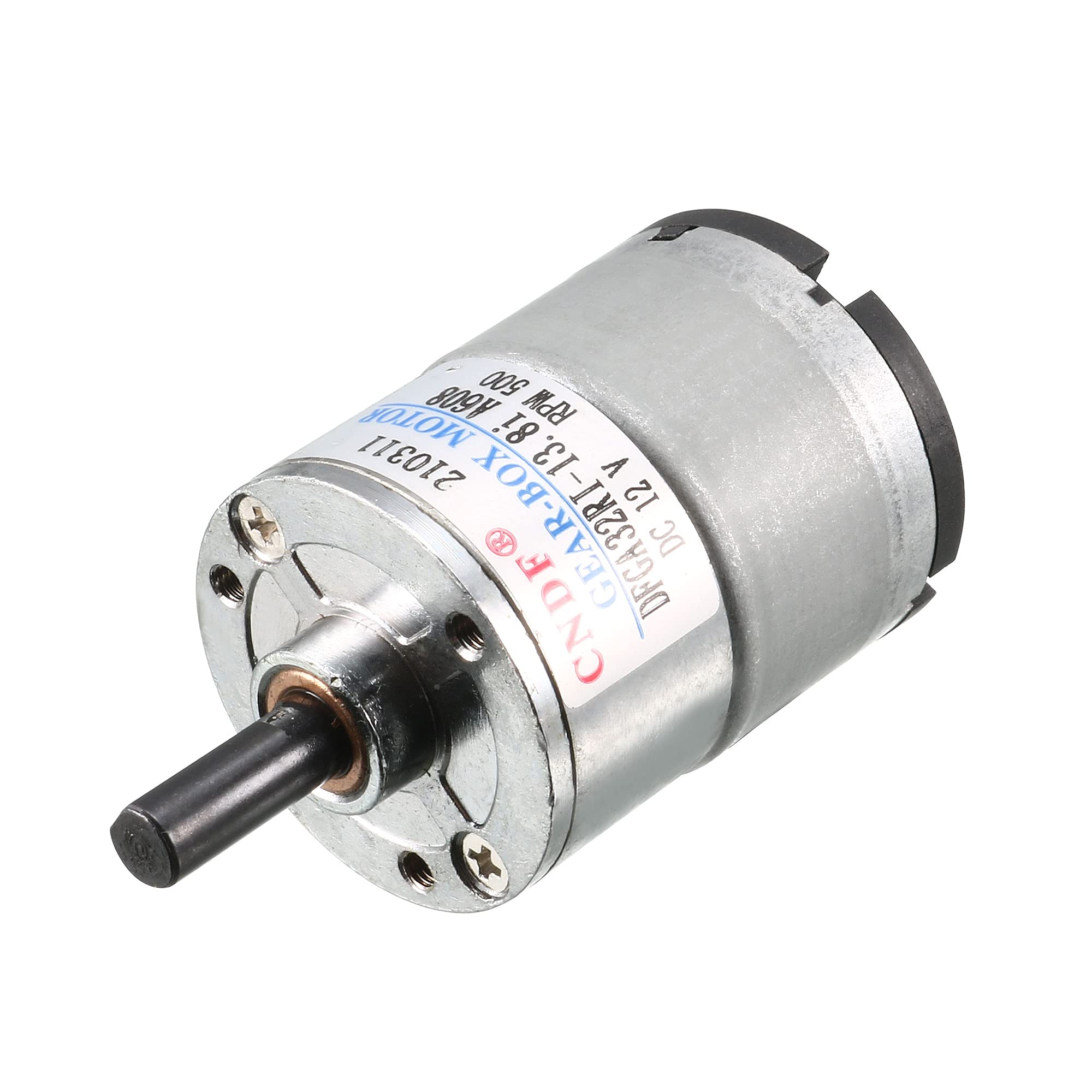 Sourcingmap GA32RI DC 12V 500RPM 6mm Dia Shaft Speed Reducing Gearbox Motor