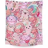 Axolotl Blanket Gifts - 40"x50" Cute Throw Blanket for Adults Kids - Pink Soft Plush Throws for Bed, Couch & Travel