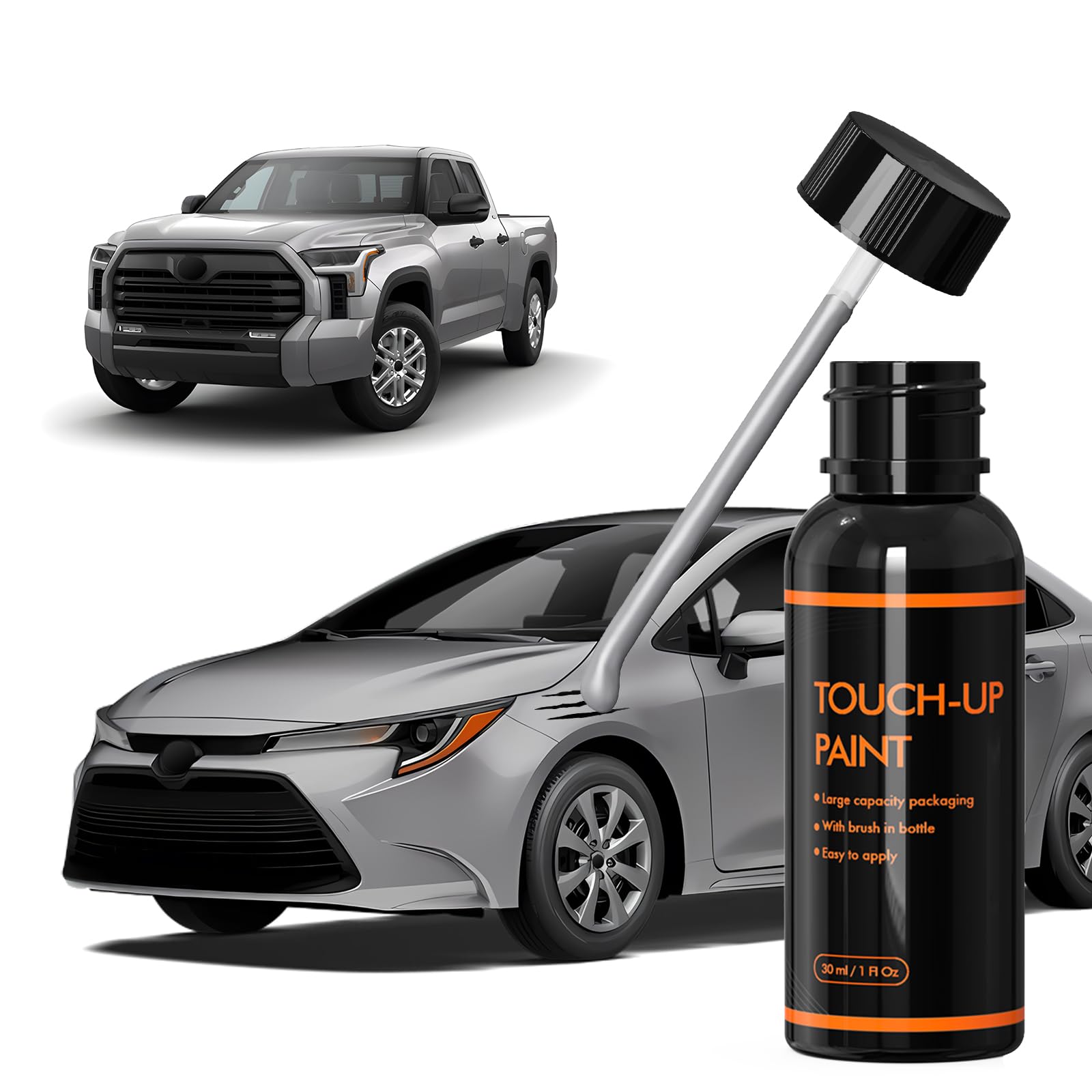 XTryfun 1F7 Classic Silver Metallic Touch Up Paint