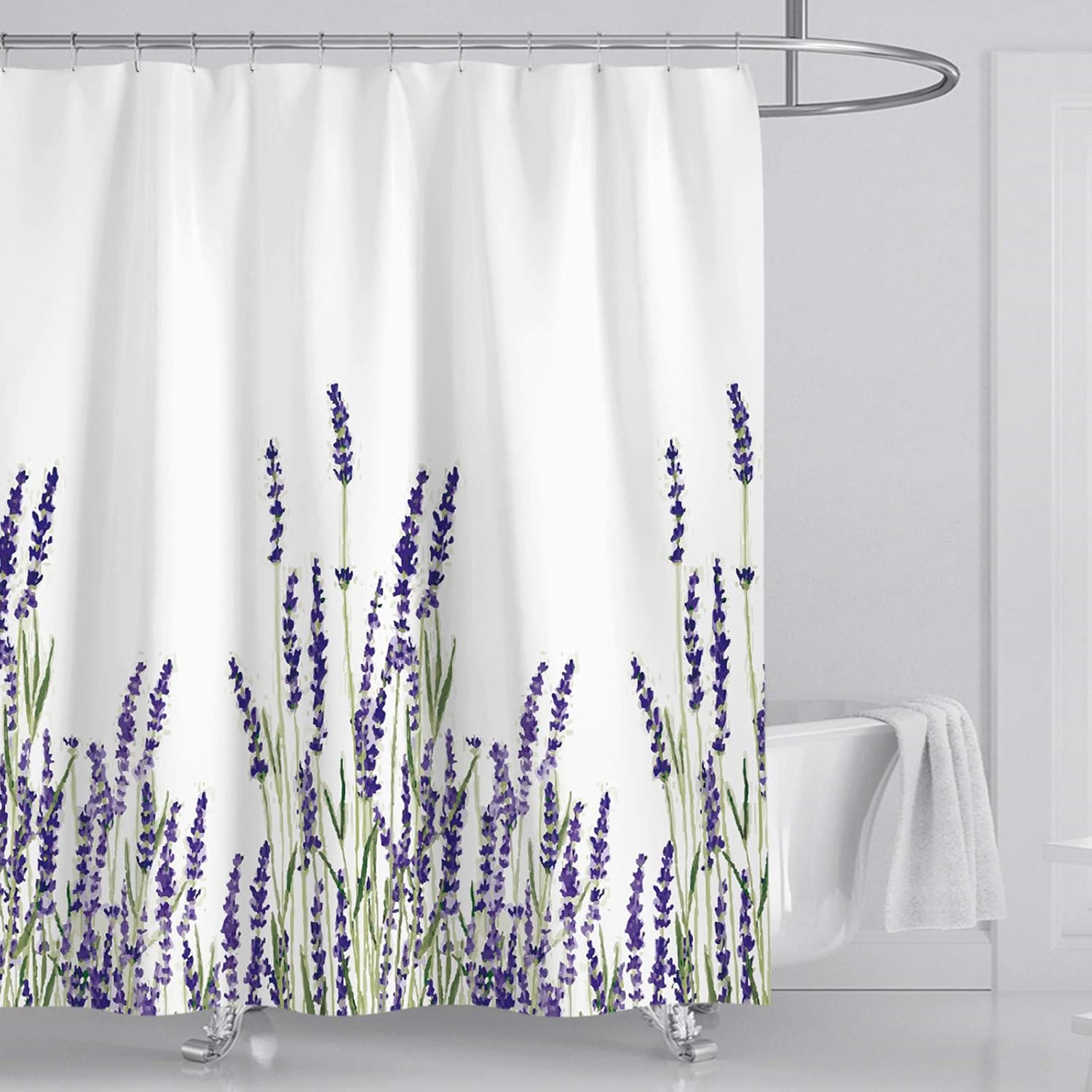 Shower Curtain Lavender Decorative Bathroom Bath Durable