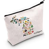 MNIGIU MI Cosmetic Bag Welcome to MI Relocating to MI Gift MI Travel Gift (MI Cosmetic)