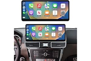 NINETOM 2025 Upgraded 12.3" Ultra-Narrow Touchscreen Wireless CarPlay Android Auto Receiver Compatible with Mercedes-Benz GLE