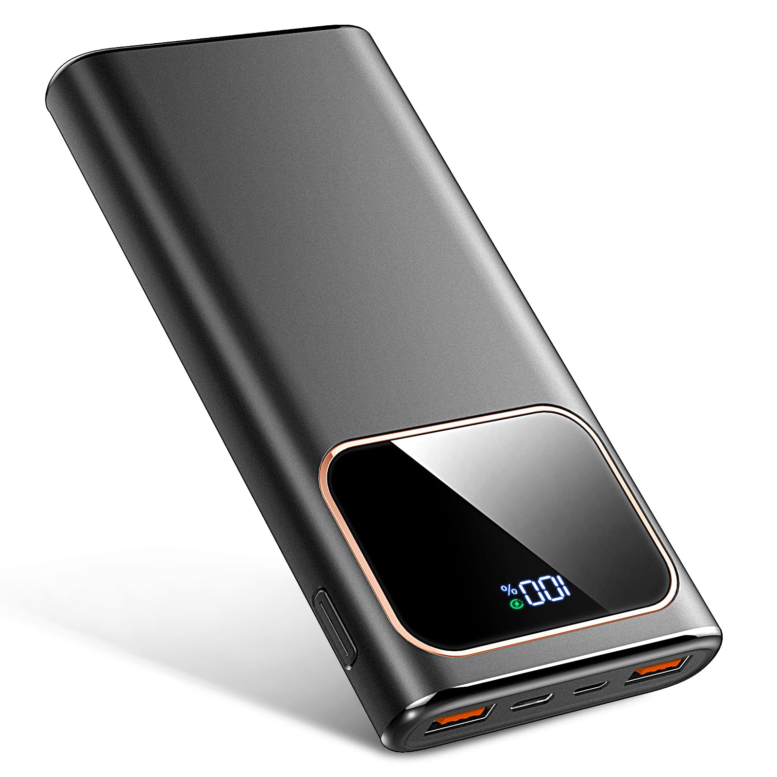 Portable Charger Power Bank Fast Charging, 10000mAh 22.5W Battery Pack with USB-C in&Out LED Display, PD 3.0 QC 4.0 External Phone Powerbank for iPhone Samsung etc Smartphones and All USB Devices
