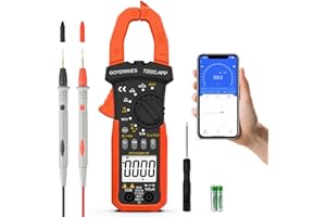 GOYERRNES Digital Clamp on Meter Multimeter, T-RMS 4000 Counts Auto-ranging Amp Voltage Tester Measuring AC/DC Voltage & Current, Resistance, Capacitance, Frequency, Diodes, Continuity, NCV Detection,