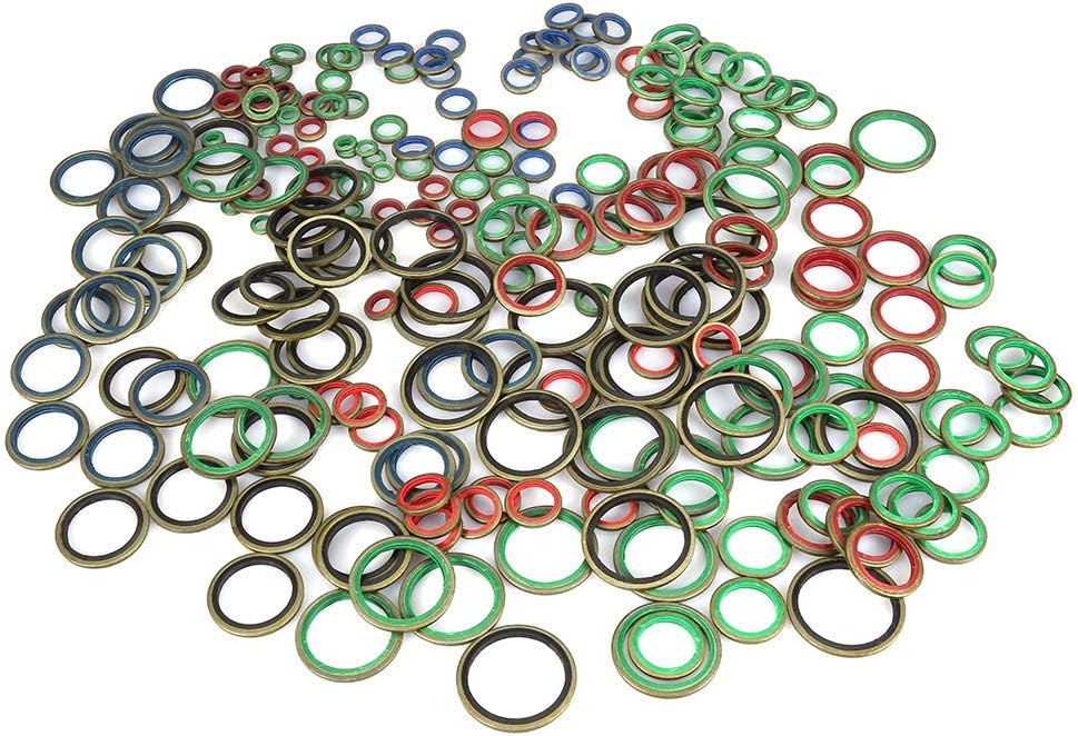 Sealing Ring - 6/8/10/12/14/16/18/20/22/24/27/30mm Metal Rubber Sealing Oil Ring Drain Plug Gasket Set(240pcs/pack) - Image 3