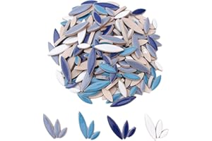 Youway Style Petal Mosaic Tiles for Crafts, 568g Flower Tiles Pieces for Mosaic Craft Supplies,DIY Mosaic Outdoor Decor,Mosaic Tiles Kits for Adults