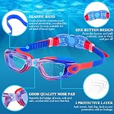 COOLOO Kids Swimming Goggles 2 Pack Anti Fog UV Protection view 2