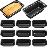 Hpmjz 10pcs Nonstick Bread Pan Small Loaf Pan for Baking Bread 6” × 3.3” Baking Pans Banana Breads Pans Rectangular Breads Dishes for Ovens Bakings Homemade Meatloaf Cakes Lasagnas