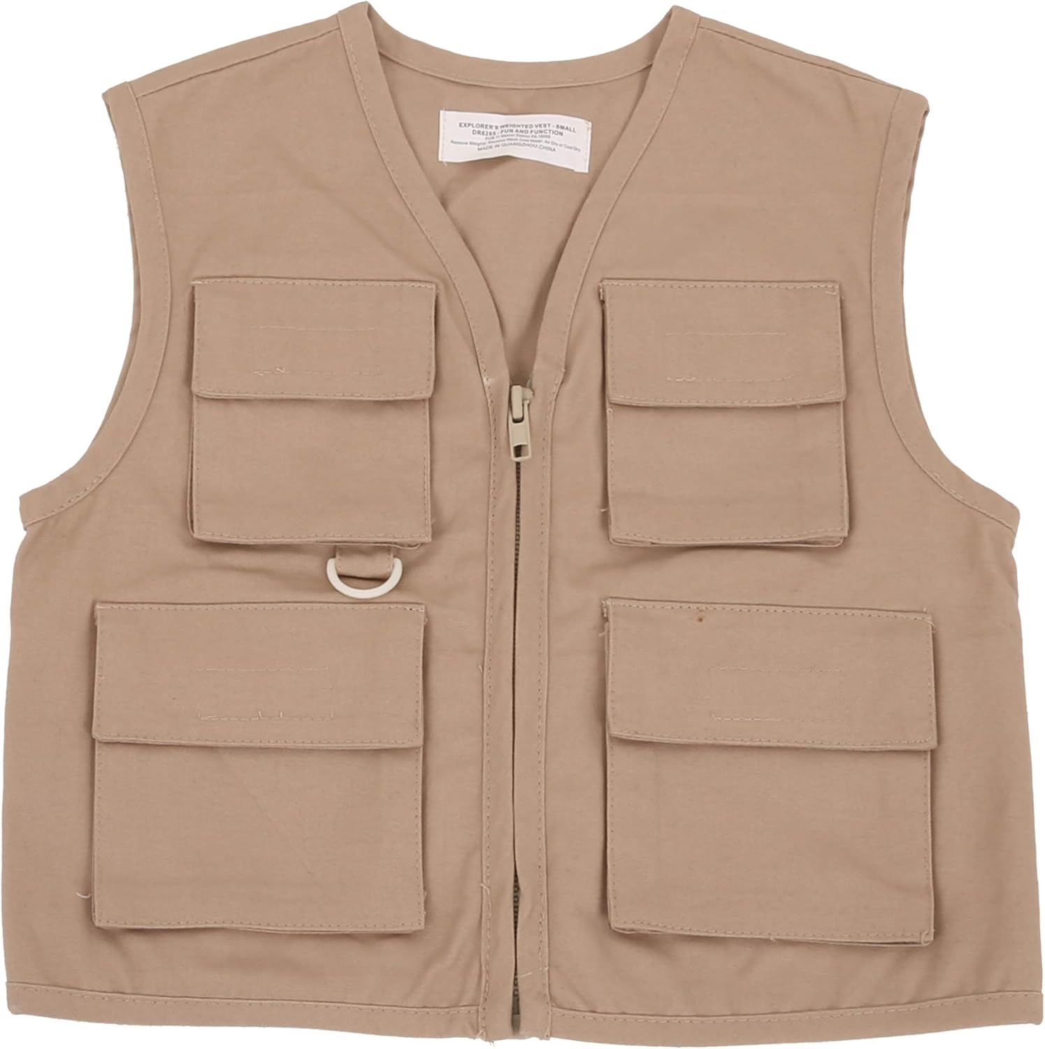 Amazon Com Fun And Function Weighted Explorer S Vest For Children Medium Ages 5 6 Khaki 100 Cotton With Pockets Helps Kids With Sensory Issues Autism Adhd Mood Sensory Over Responding Wights Included Health
