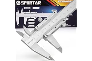 Spurtar Stainless Steel Caliper 150mm Analog Caliper 0.05mm Resolution - Precision Measuring Tool Vernier Caliper
