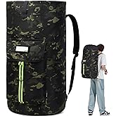 SUOVOCK laundry bag backpack,extra-large heavy duty laundry bags,laundry backpack for college students,drawstring closure (Black CP)