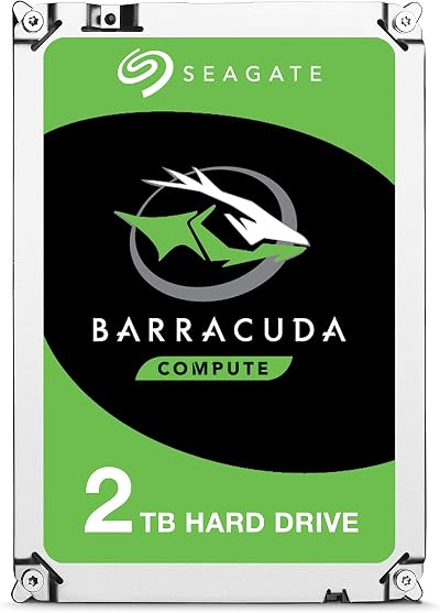 Seagate BarraCuda 2TB Internal HDD 3.5 inch SATA 6 Gb/s 7200 RPM 256MB