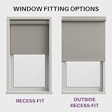 FURNISHED Thermal Blackout Roller Blind Brown 165x165 cm (W x L) view 7