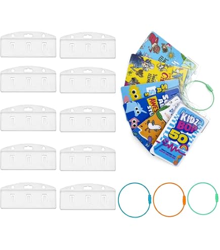 Kit Organisation Yoto Mini : 60 Languettes Adhésives + 10 Anneaux - Porte-Cartes Pour Cartes Yoto Français Et Collections