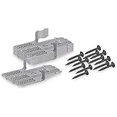 Drywall Clips, Easy Drywall Repair Solution, Fits 1/2" and 5/8" Panels, Includes 6 Clips and 12 Screws, Made in The USA, 054-