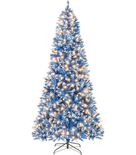 Amazon.com: Goplus 8 FT Pre-Lit Artificial Christmas Tree, Blue