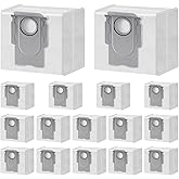 16 Packs Q10 Q7 Q5 Bag Replacement for Roborock Q10 S5+, Q7 M5+, Q5 Max+, 3.6L Vaccum Bag for Q10 X5+, Q5+, Q5 Pro+, Q8 Max+, Q7+, Q7 Max+, S8+, S8 Pro Ultra, S7 Pro Ultra, S7 MaxV Ultra
