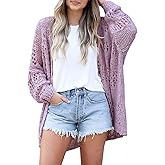 Lightweight Summer Cardigan for Women Spring Netted Crochet Cardigans Sweaters