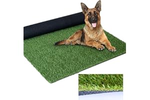 SUWUYUE Artificial Grass Outdoor Rug, 3FT x 5FT (15 Square Feet) 0.8 inch Realistic Fake Synthetic Grass Carpet, 20mm Thick I