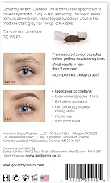 Godefroy Dark Brown Instant Eyebrow Tint Kit 12 Packs No Ammonia view 3