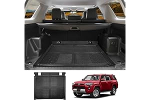 Utiiy Cargo Liner Fit for 2010-2023 Toyota 4Runner 5-Seater Cargo Mat TPE Trunk Mat All Weather Trunk Floor Liner for Toyota 4Runner(Fit W/O Sliding Cargo Deck, Not Fit 3rd Seat 4Runner