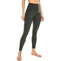 Amazon.com: CRZ YOGA High Waisted Workout Leggings - 25 Inches ...