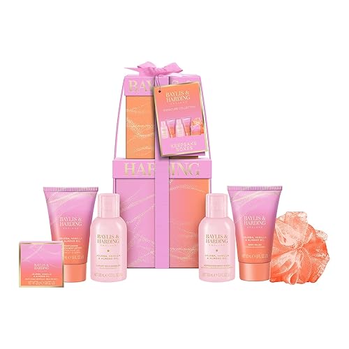 Baylis & Harding Jojoba, Vanilla & Almond Oil Luxury Pamper Present Gift Set - Vegan Friendly