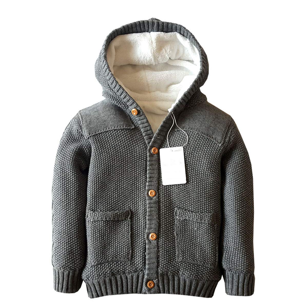 knitted casual hoodies cardigan coat