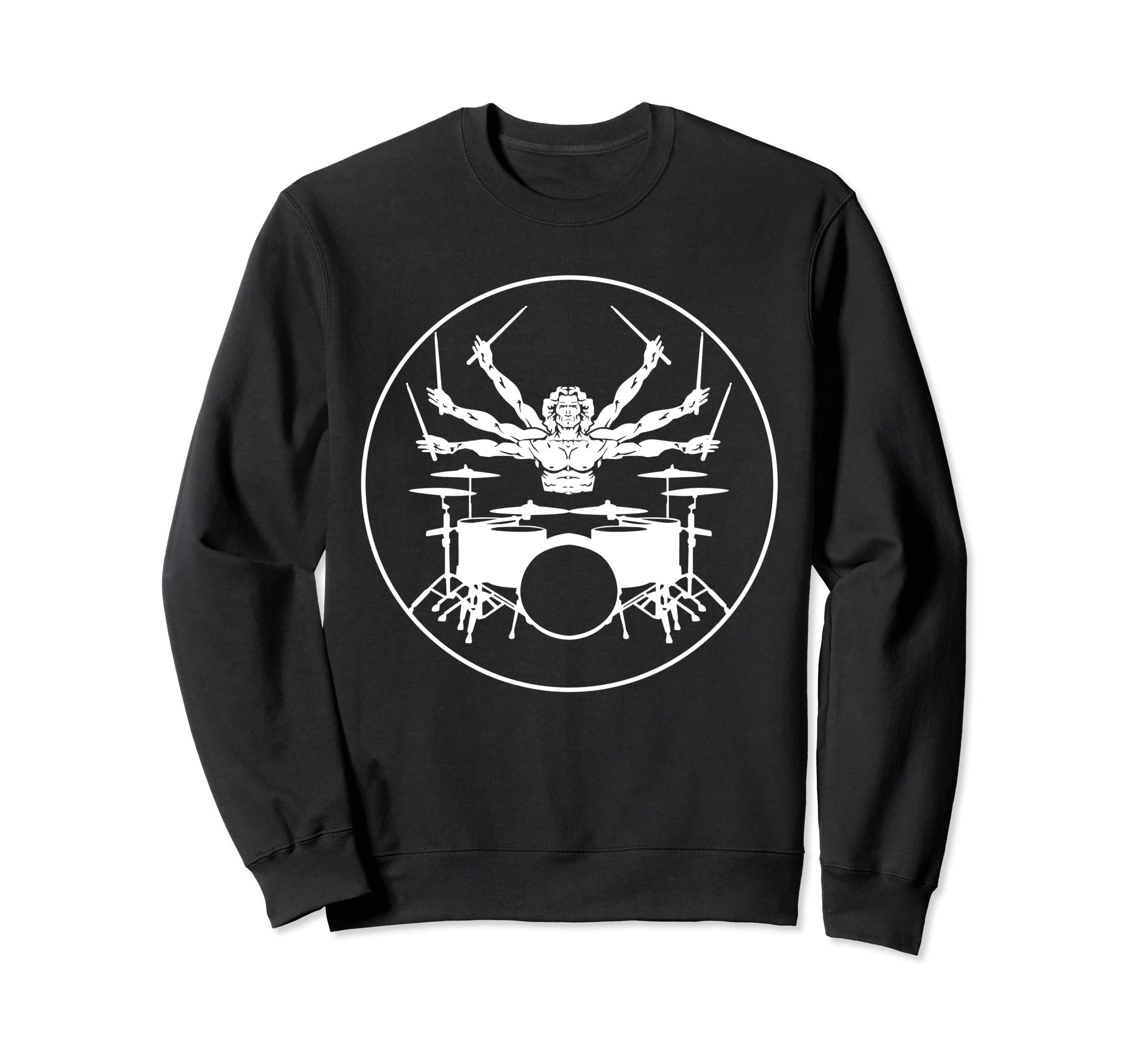 Drummer with 6 arms - percussion drumsticks Sweatshirt